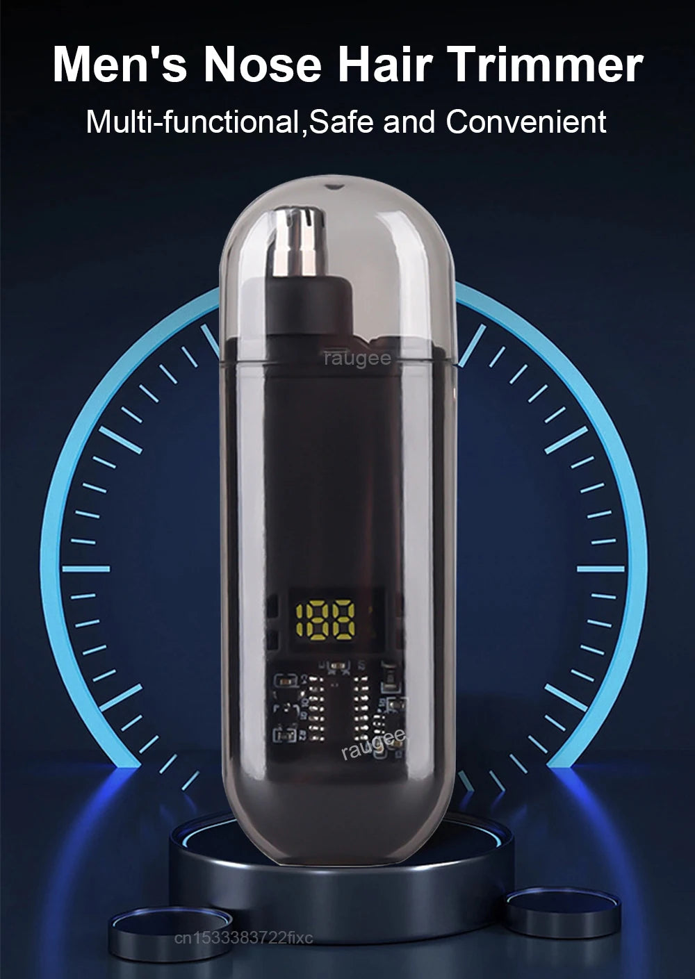 Nose Hair Trimmer Rechargeable Electric Nose Hair Remover Men Eyebrow Hair Shaving Razor Mini Pocket Portable Nose Hair Clipper