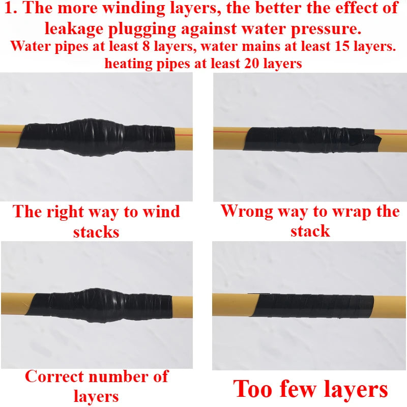 Super Strong Waterproof Stop Leaks Seal Repair Performance Silicone Adhesive Insulating Duct Tapes