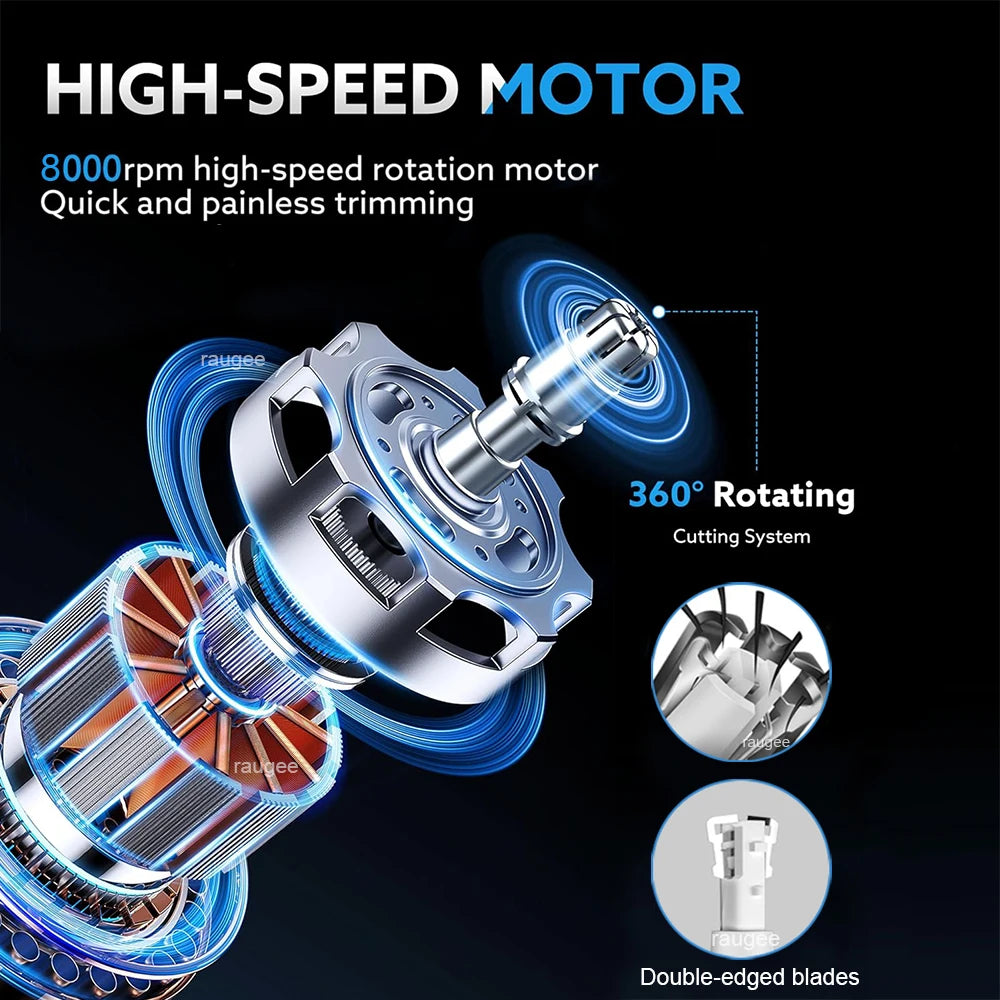 Nose Hair Trimmer Rechargeable Electric Nose Hair Remover Men Eyebrow Hair Shaving Razor Mini Pocket Portable Nose Hair Clipper