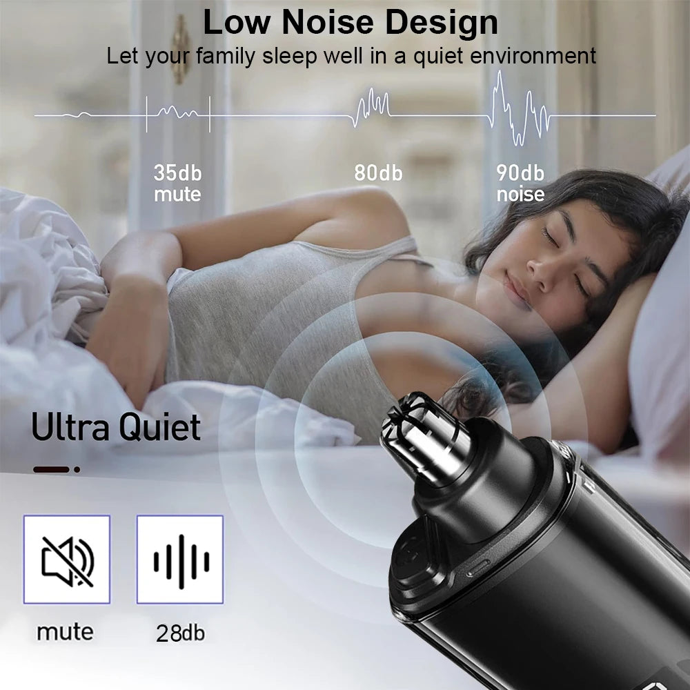 Nose Hair Trimmer Rechargeable Electric Nose Hair Remover Men Eyebrow Hair Shaving Razor Mini Pocket Portable Nose Hair Clipper